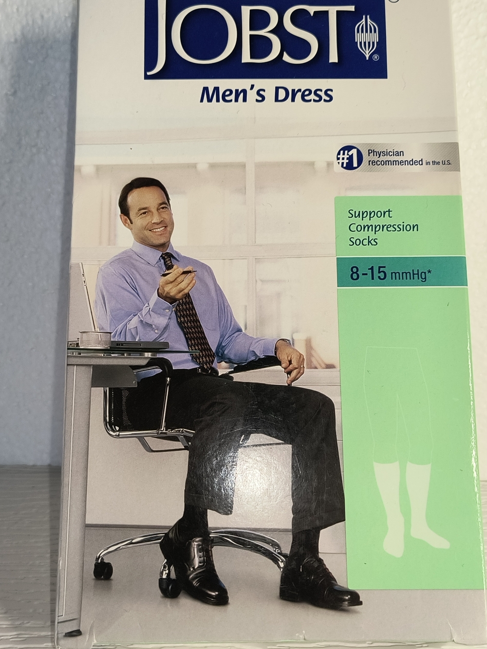 JOBST Men’s Dress Support Compression Socks - Black